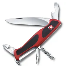Нож перочинный VICTORINOX Ranger Grip 11 функций красно-черный (0.9553.C)